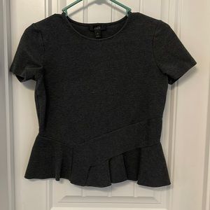 J Crew peplum top